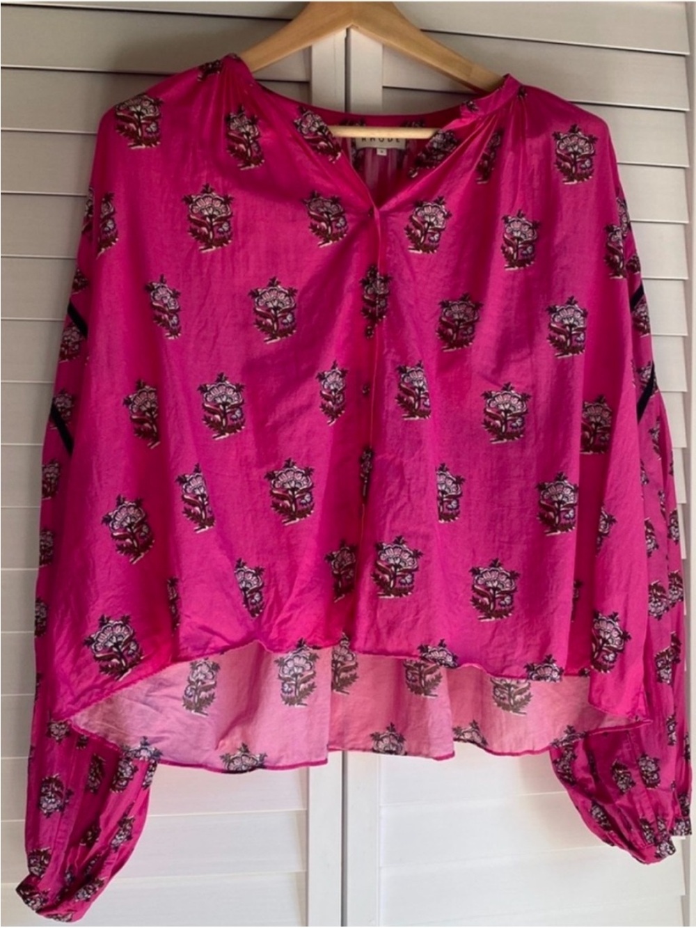 RHODE Rhea top on Marigold flowed size S
